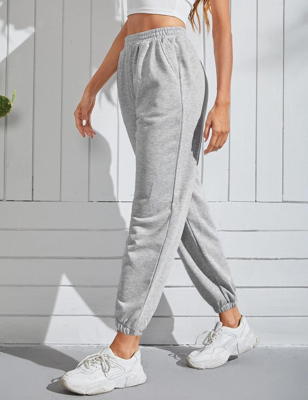 KOTTY Solid Women Grey Track Pants 