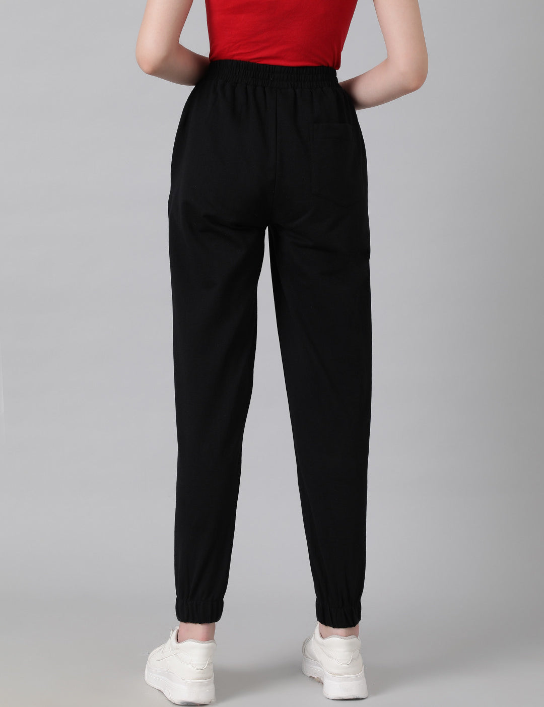 KOTTY Printed Women Black Track Pants 
