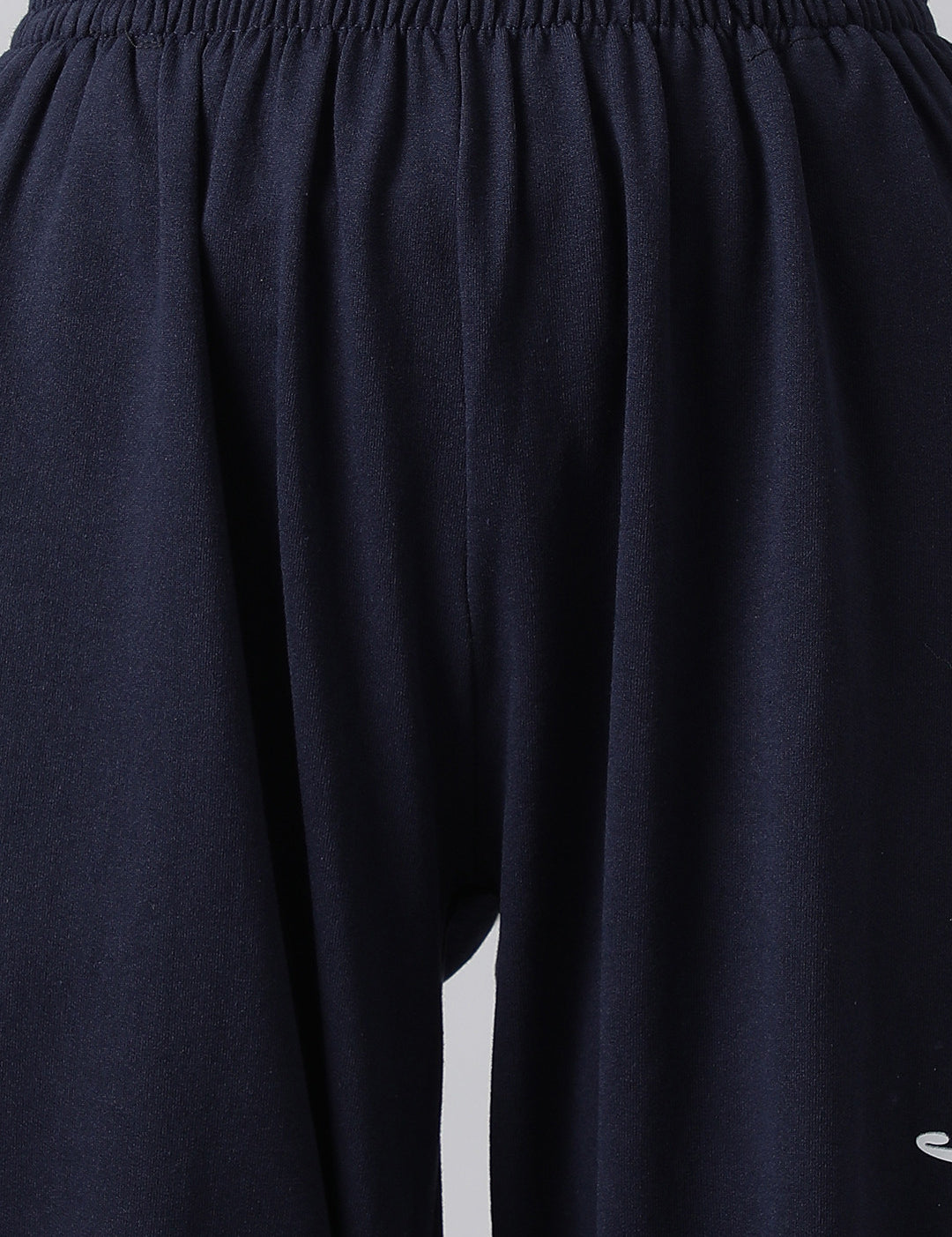 KOTTY Printed Women Dark Blue Track Pants 