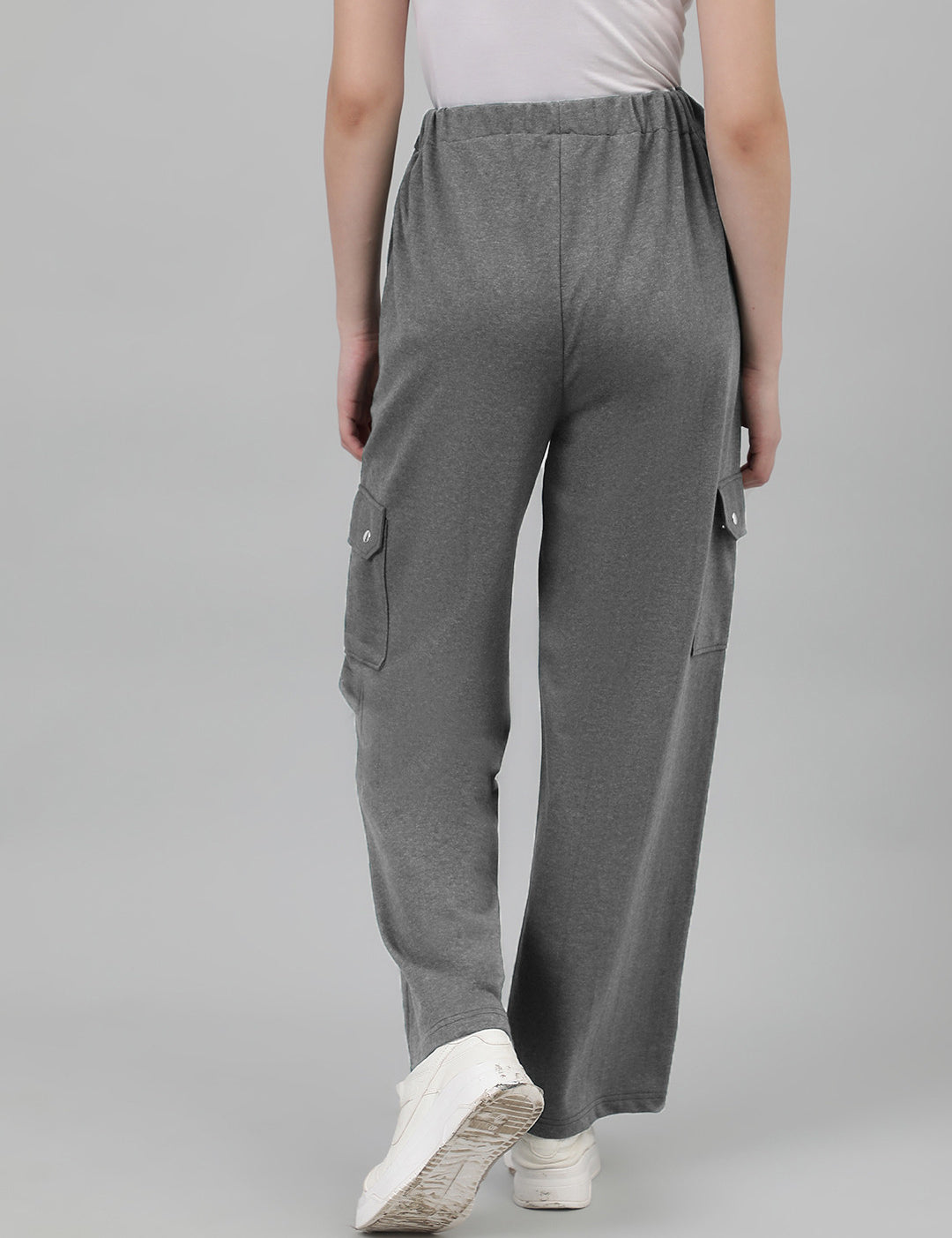KOTTY Solid Women Grey Track Pants 