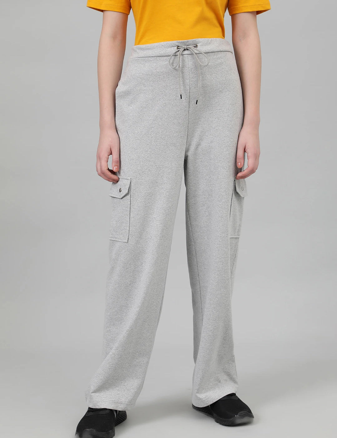 KOTTY Solid Women Grey Track Pants 