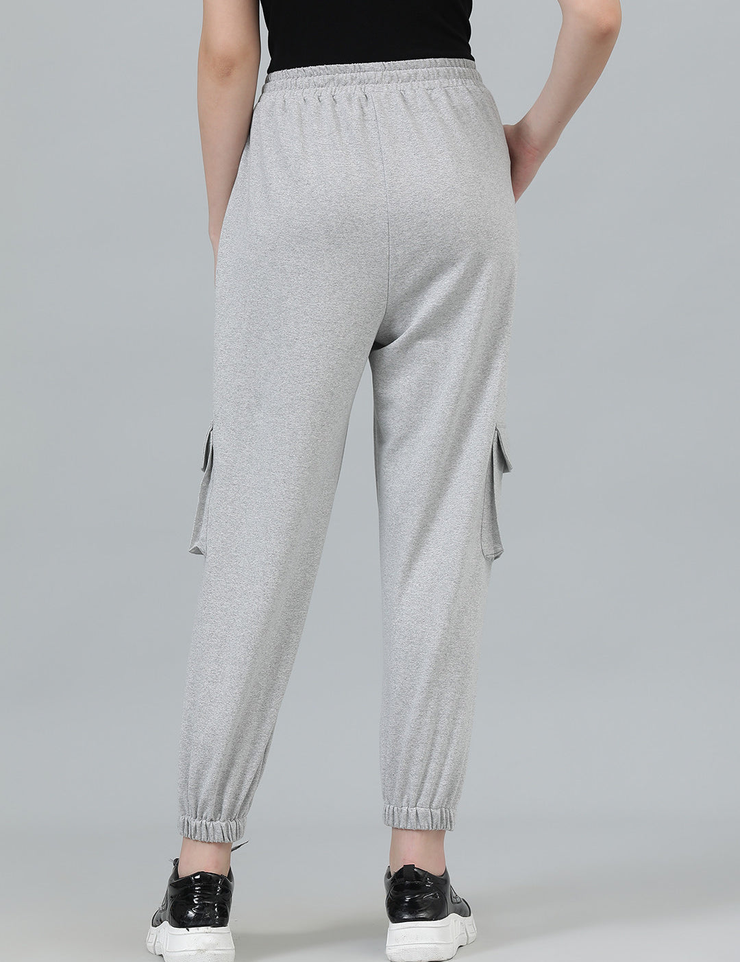 KOTTY Solid Women Grey Track Pants 