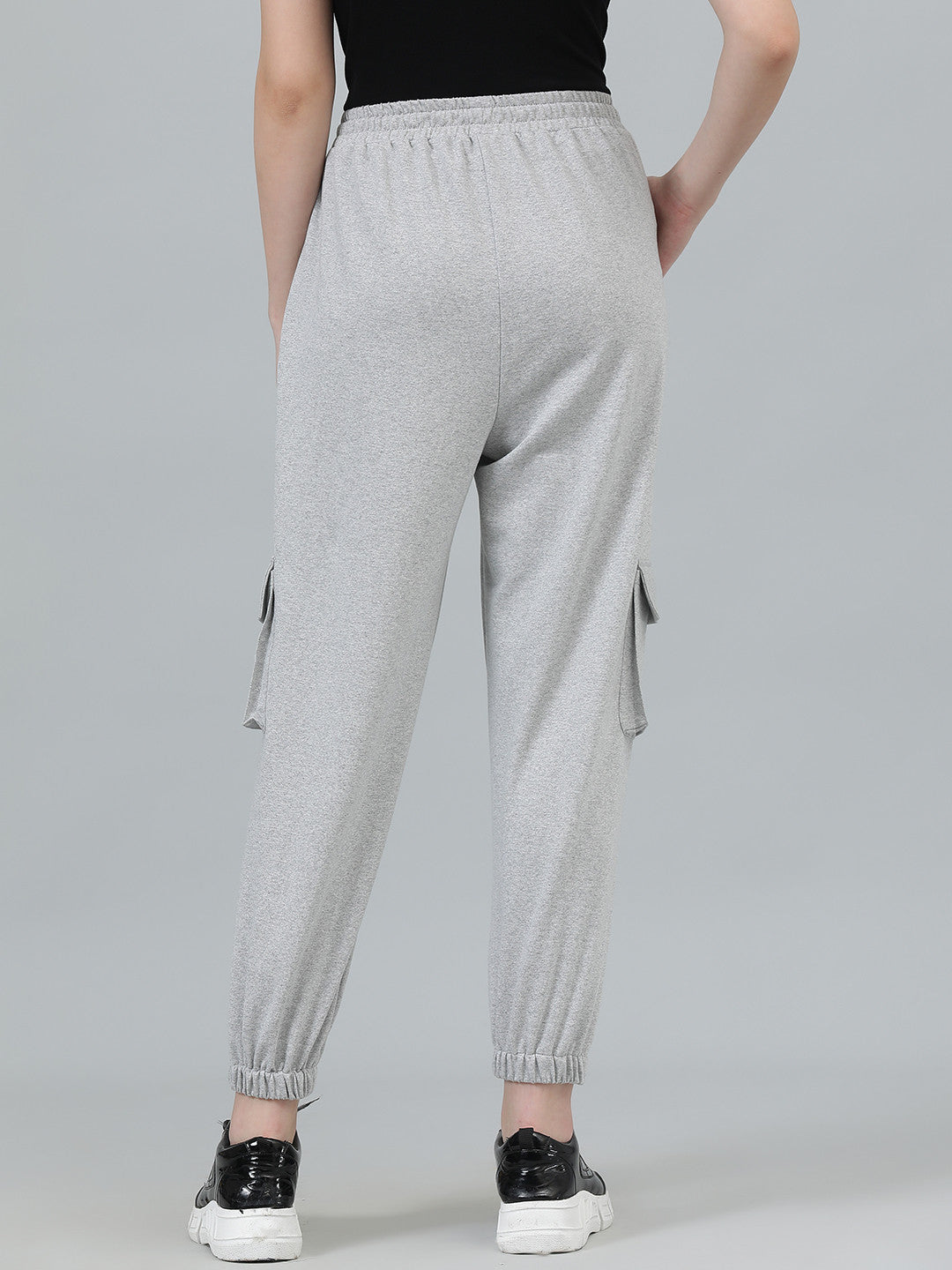 KOTTY Solid Women Grey Track Pants 