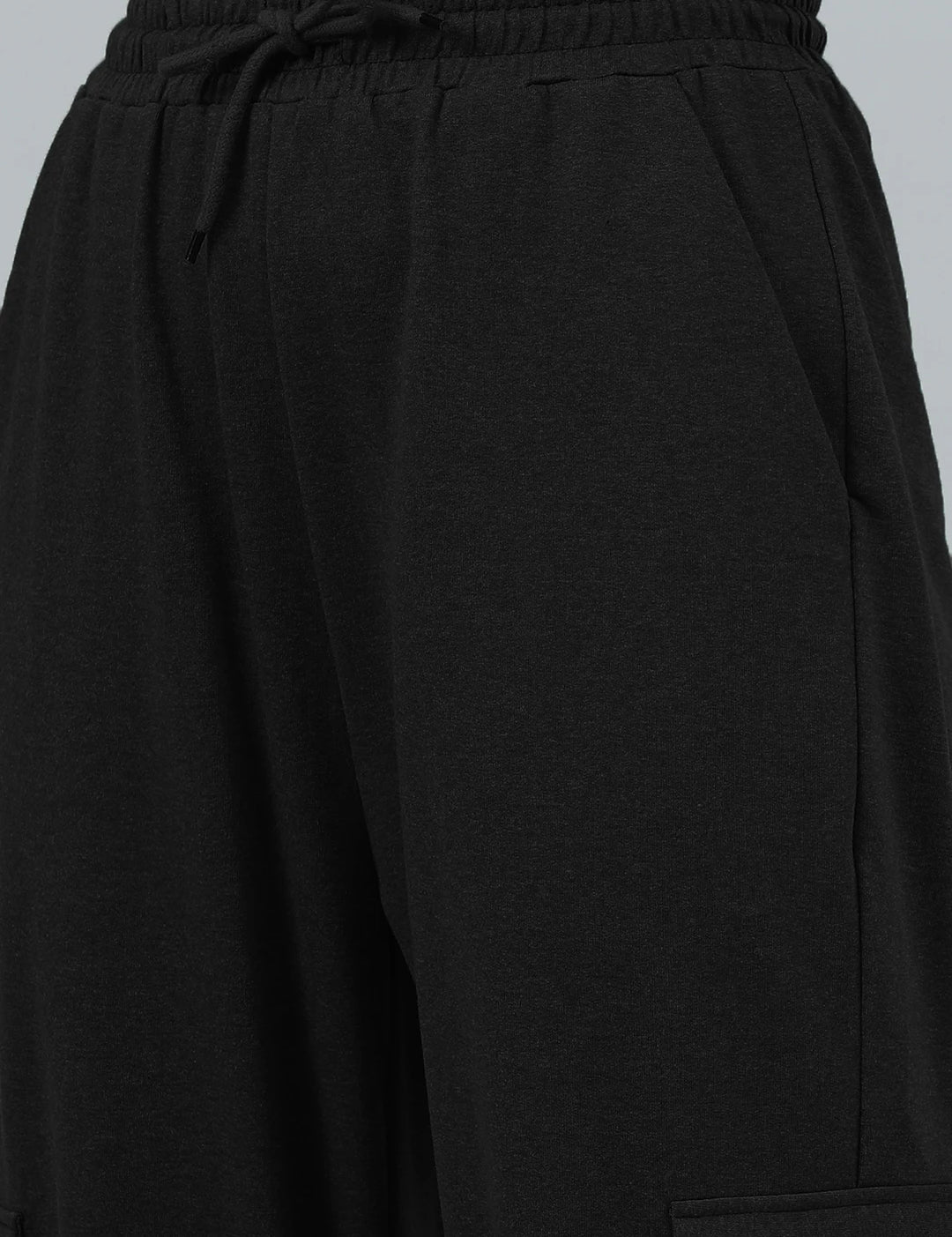 KOTTY Solid Women Black Track Pants 