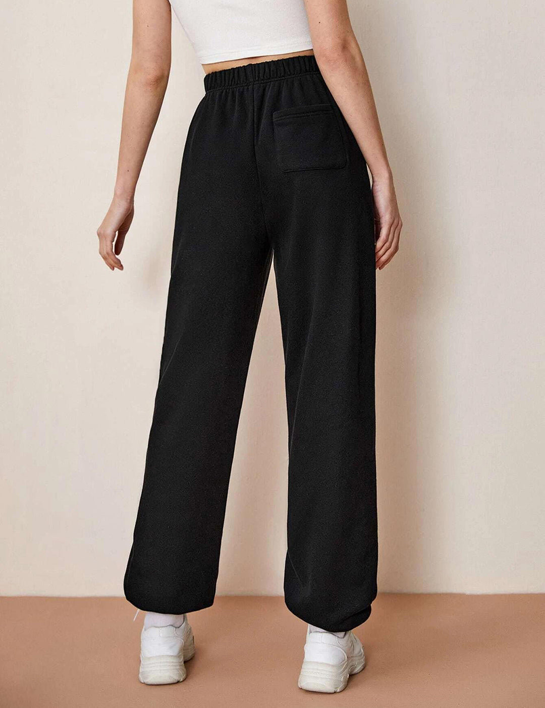 KOTTY Printed Women Black Track Pants 