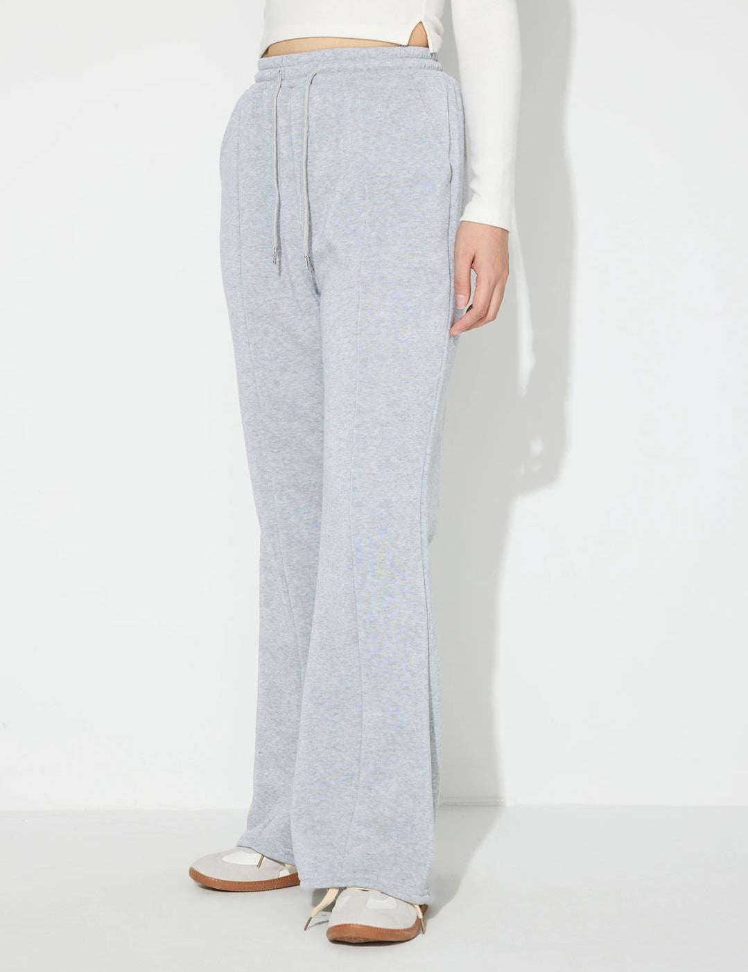 KOTTY Solid Women Grey Track Pants 