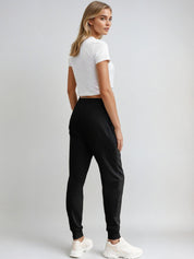KOTTY Solid Women Black Track Pants 