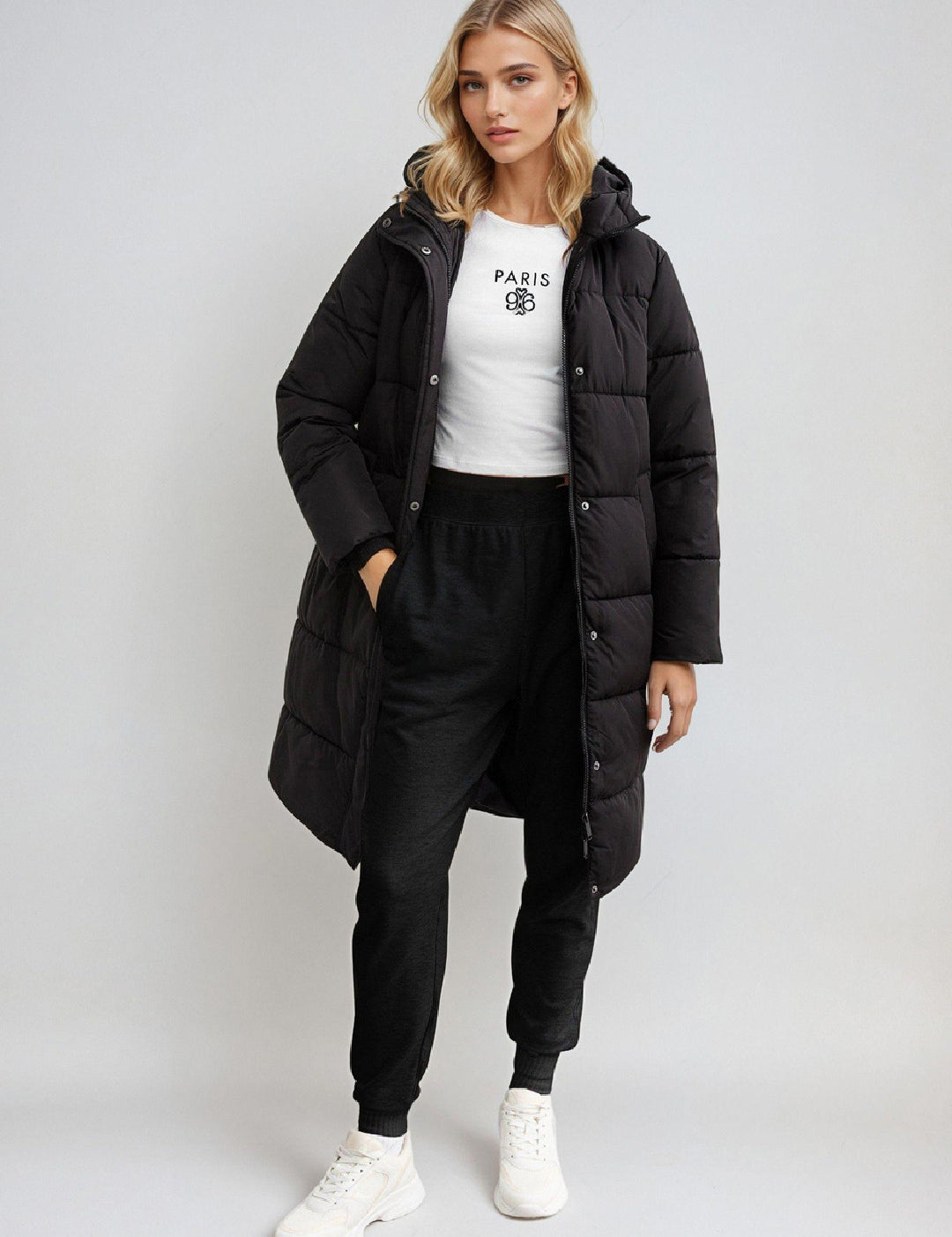KOTTY Solid Women Black Track Pants 