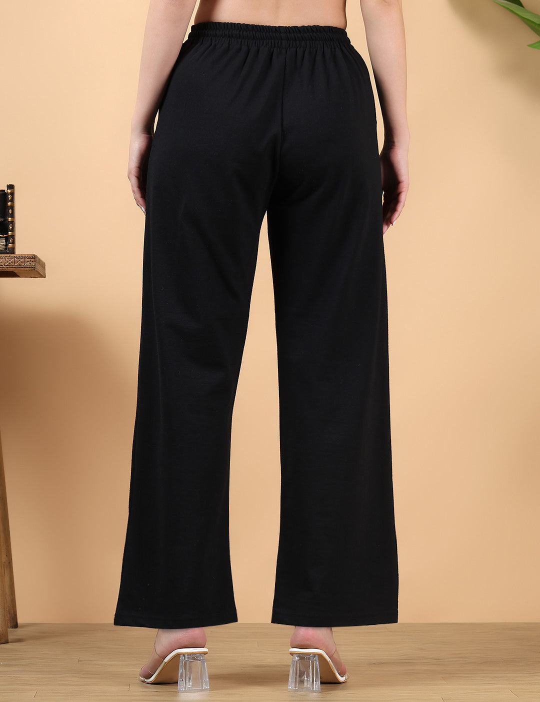 KOTTY Solid Women Black Track Pants 