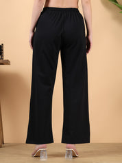 KOTTY Solid Women Black Track Pants 