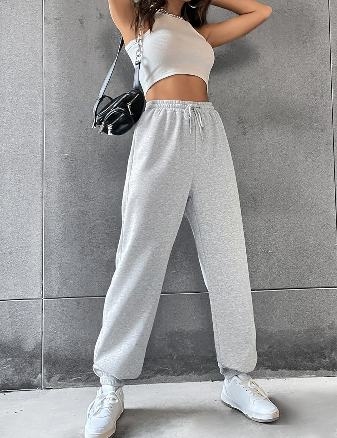 KOTTY Solid Women Grey Track Pants 