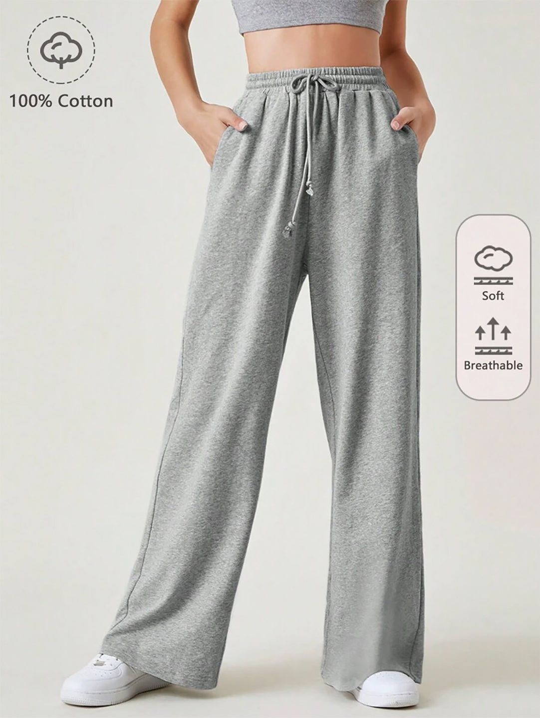 KOTTY Solid Women Grey Track Pants 