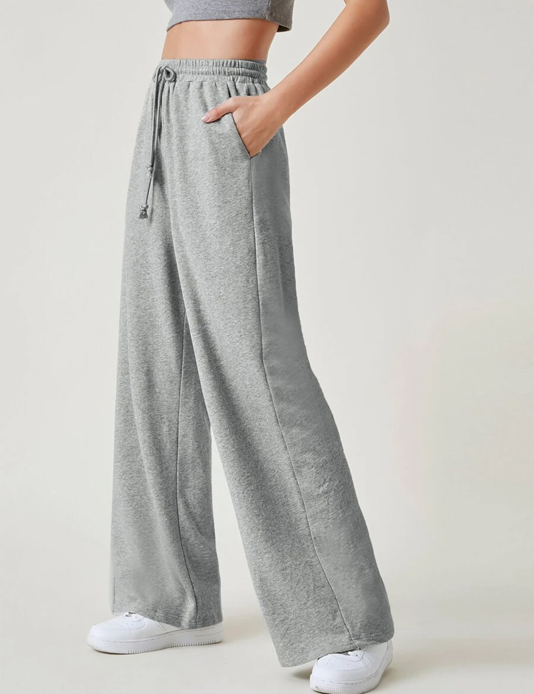 KOTTY Solid Women Grey Track Pants 