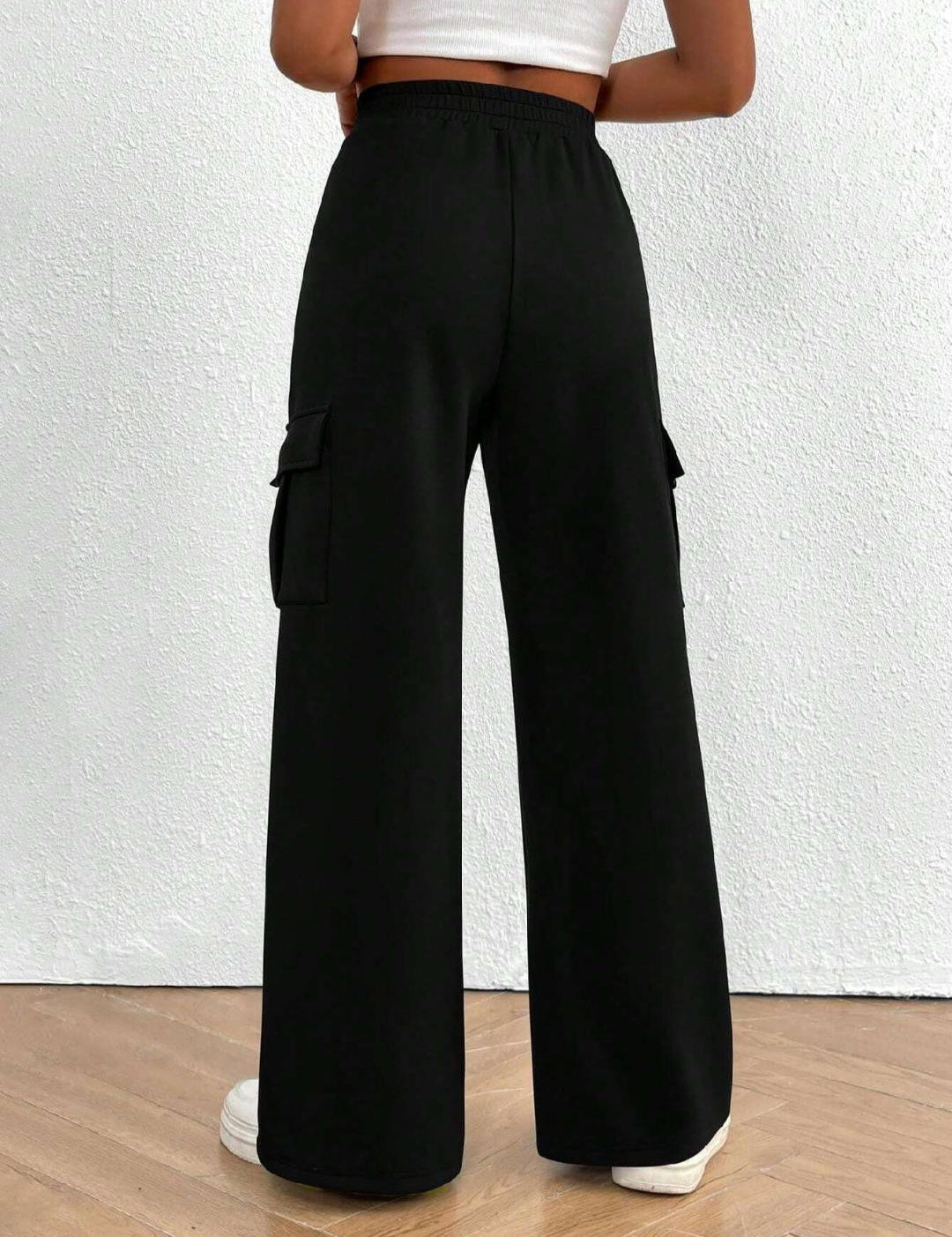 KOTTY Solid Women Black Track Pants 