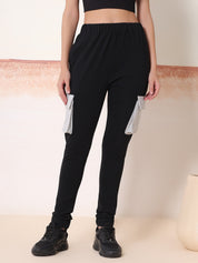 KOTTY Solid Women Black Track Pants 