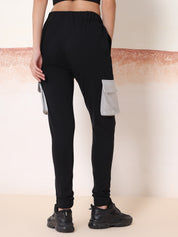 KOTTY Solid Women Black Track Pants 