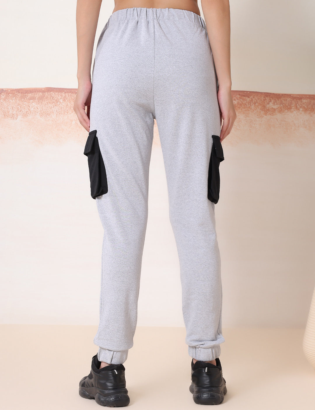 KOTTY Solid Women Grey Track Pants 