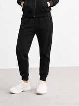 Women's Black Joggers Tracksuit Set