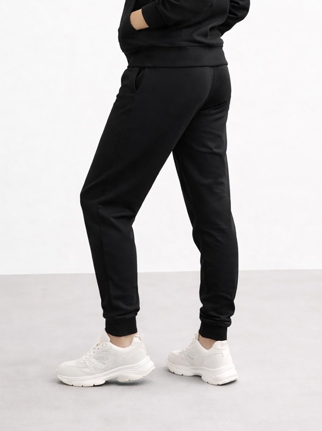 Women's Black Joggers Tracksuit Set