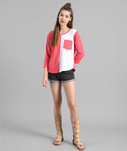 KOTTY Colorblock Women Round Neck Multicolor T-Shirt 