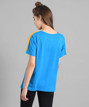 KOTTY Colorblock Women Round Neck Multicolor T-Shirt 