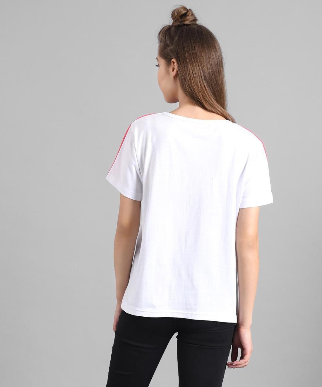 KOTTY Colorblock Women Round Neck Multicolor T-Shirt 