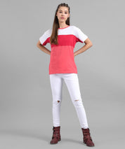 KOTTY Colorblock Women Round Neck Multicolor T-Shirt 