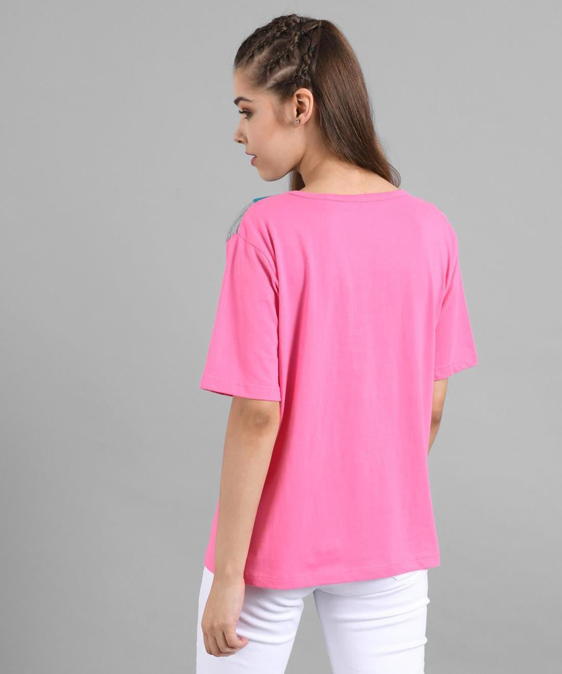 KOTTY Colorblock Women Round Neck Multicolor T-Shirt 