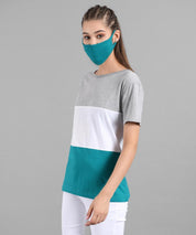 KOTTY Women's T-shirt With Mask