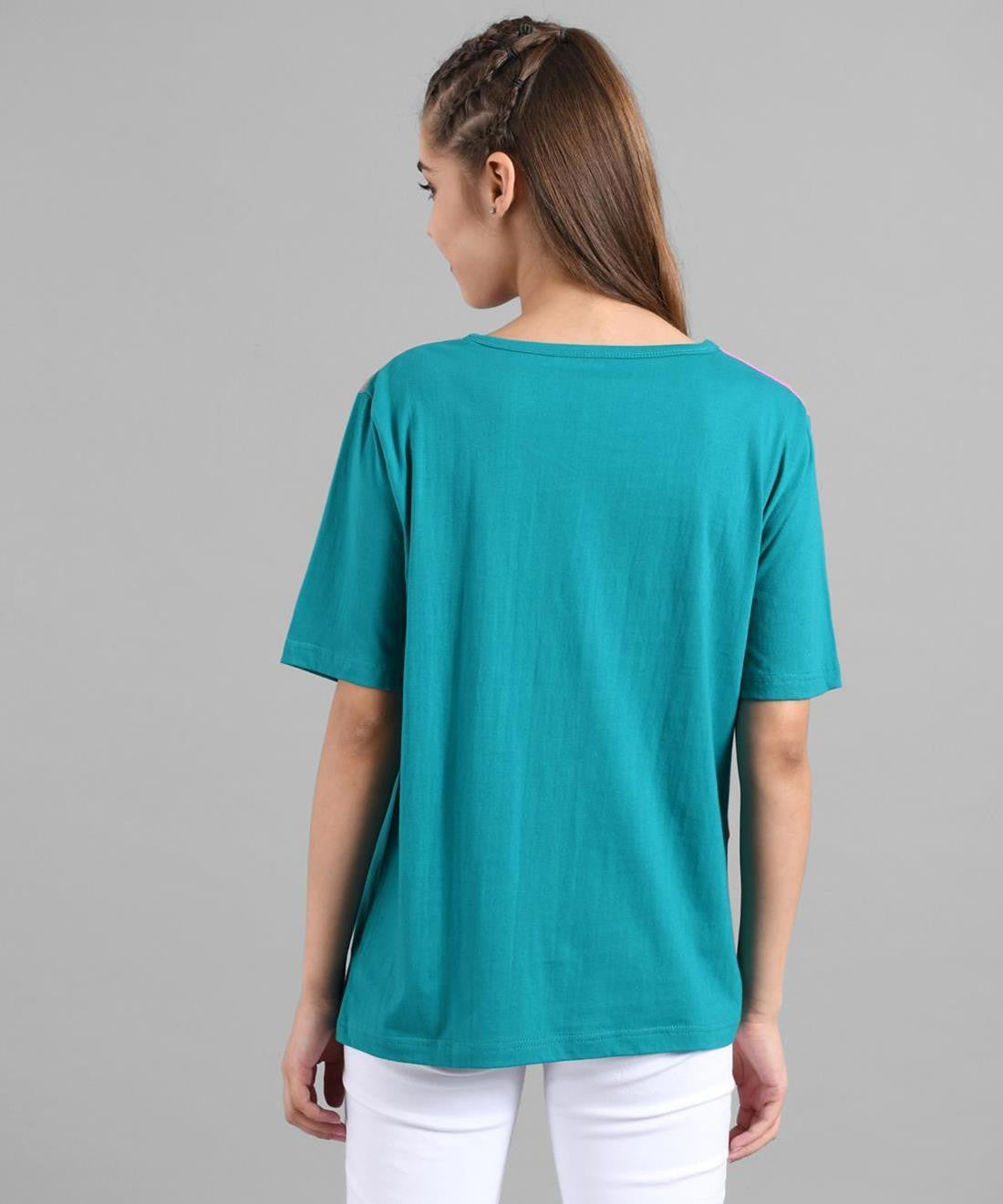 KOTTY Colorblock Women Round Neck Multicolor T-Shirt 