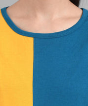 KOTTY Colorblock Women Round Neck Multicolor T-Shirt 