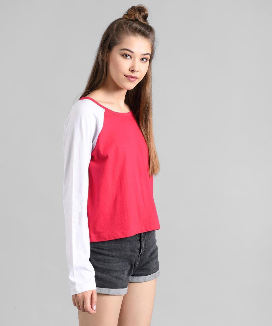KOTTY Colorblock Women Round Neck Multicolor T-Shirt 