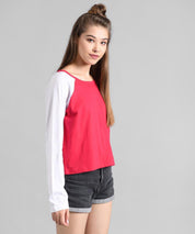 KOTTY Colorblock Women Round Neck Multicolor T-Shirt 