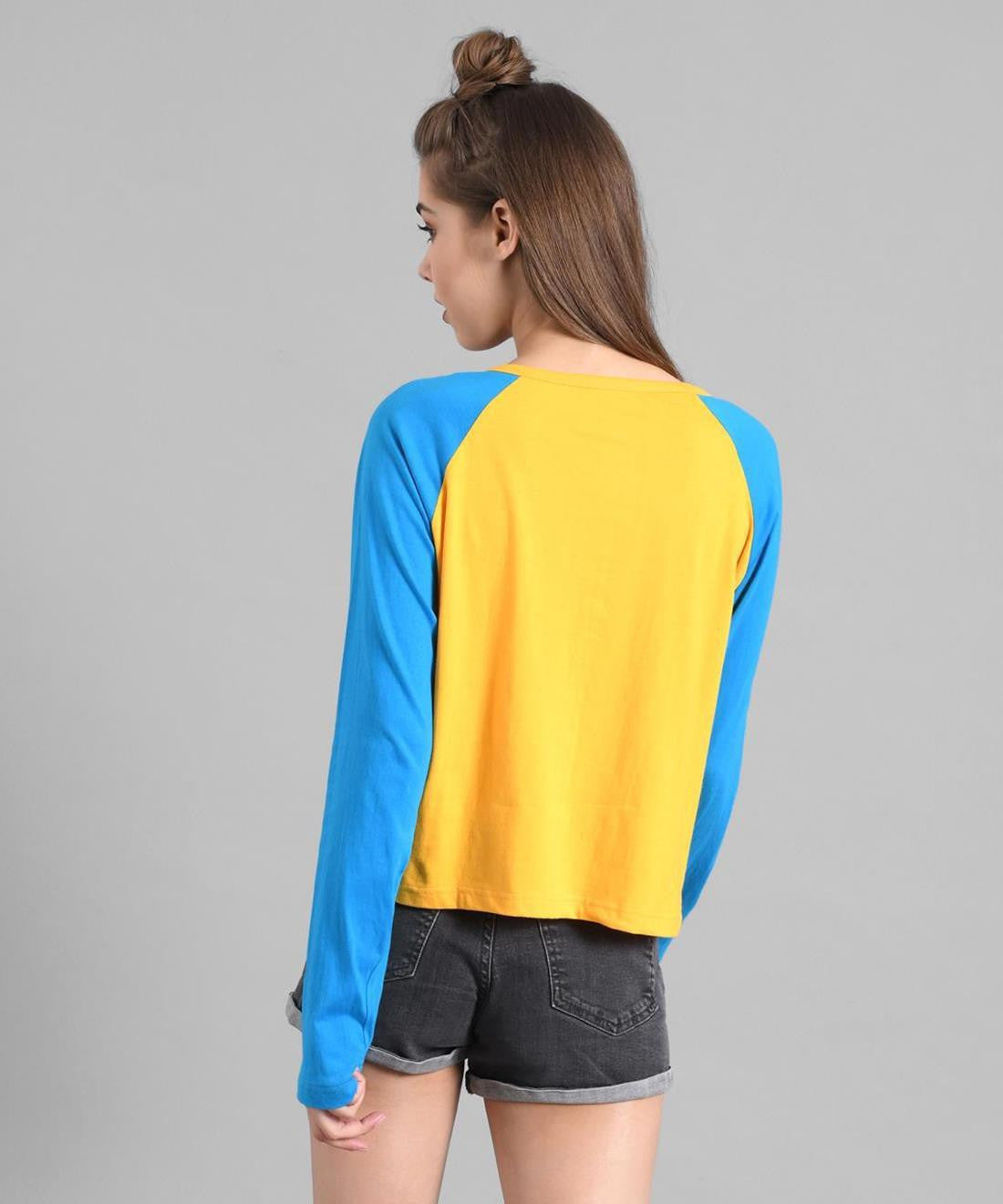 KOTTY Colorblock Women Round Neck Multicolor T-Shirt 