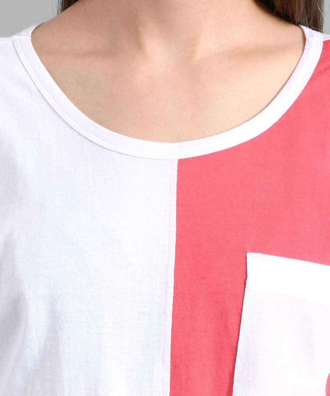 KOTTY Colorblock Women Round Neck Multicolor T-Shirt 