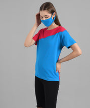 KOTTY Colorblock Women Round Neck Multicolor T-Shirt 