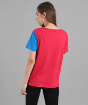 KOTTY Colorblock Women Round Neck Multicolor T-Shirt 