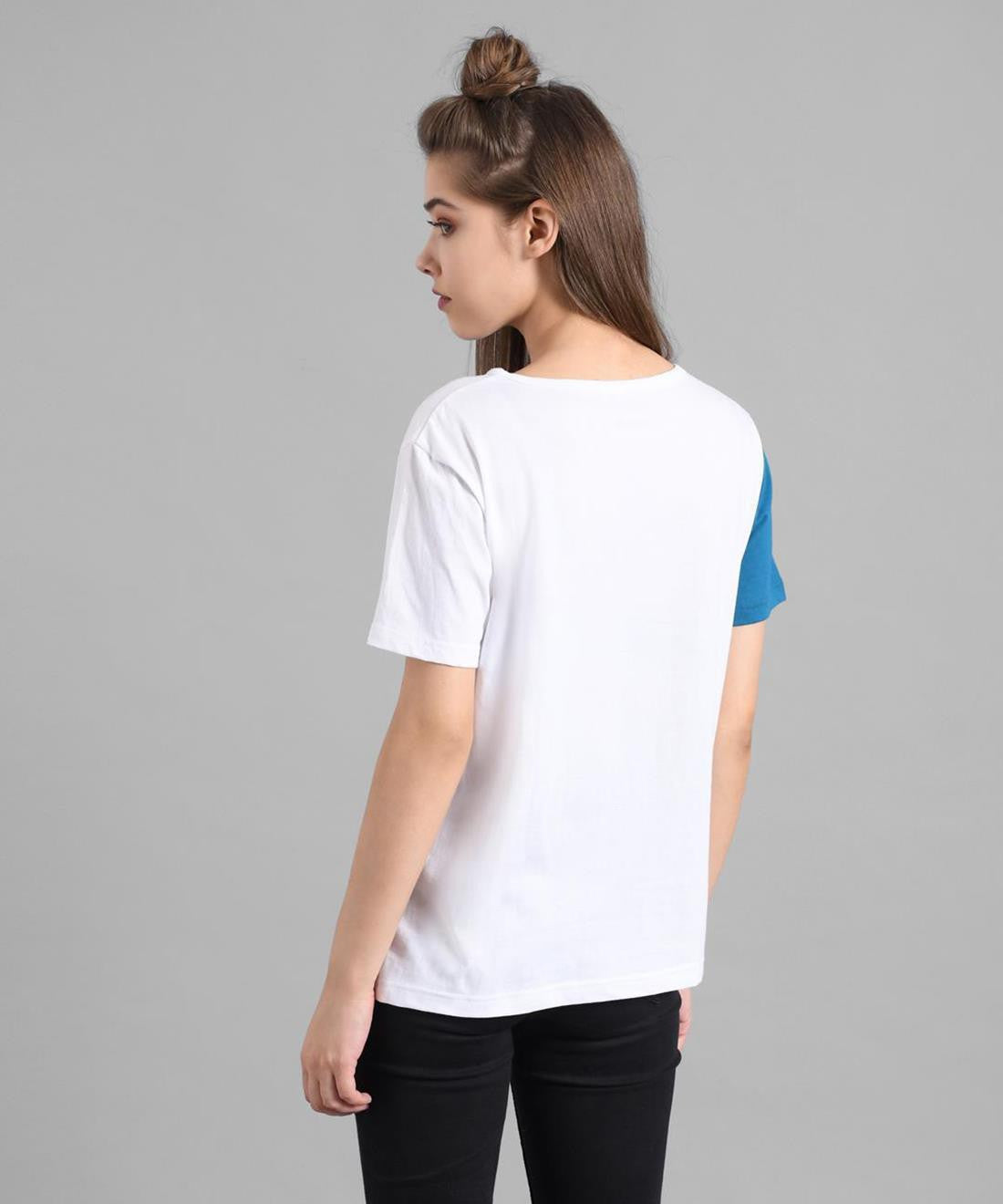 KOTTY Colorblock Women Round Neck Multicolor T-Shirt 