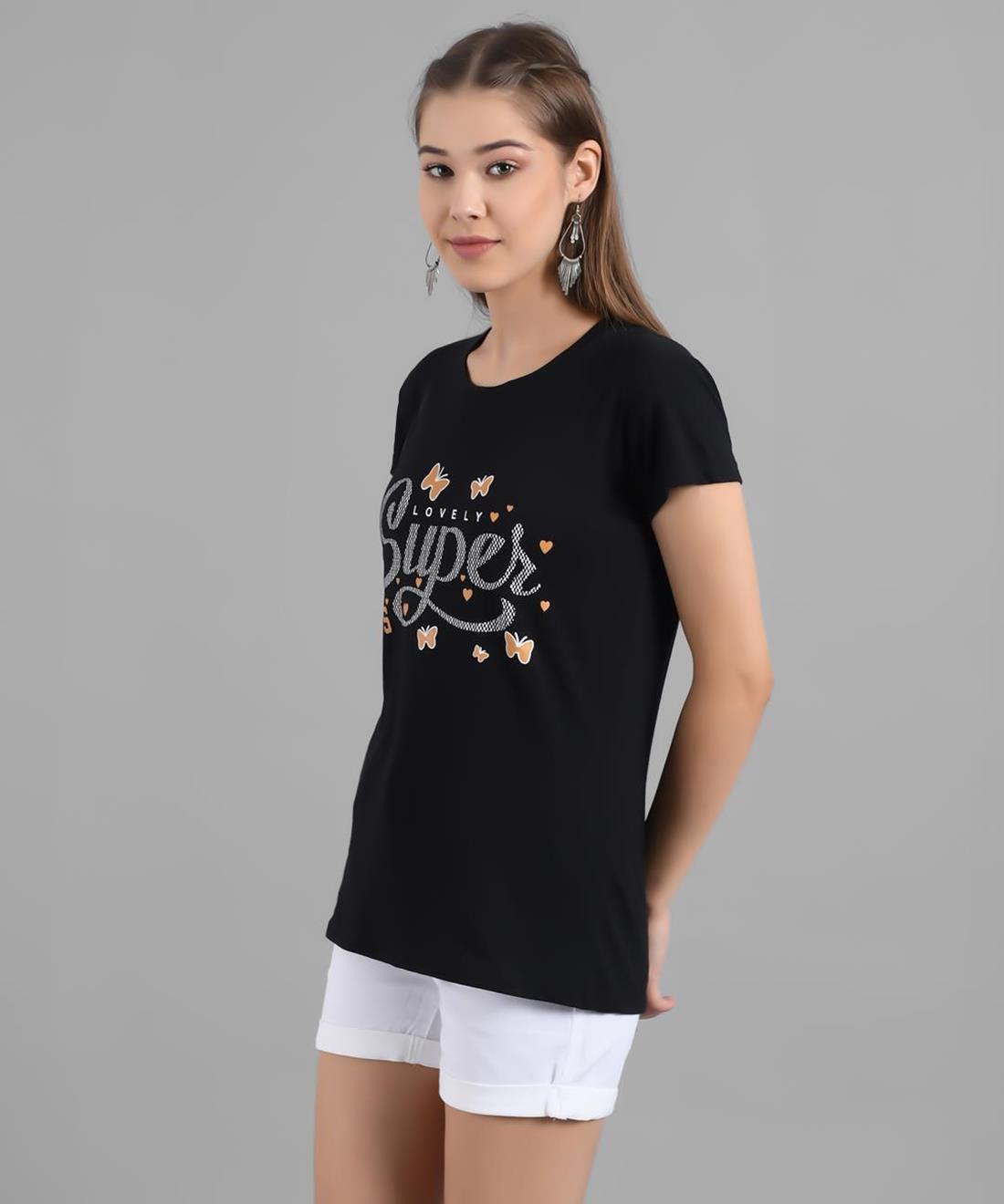 KOTTY Colorblock Women Round Neck Multicolor T-Shirt 