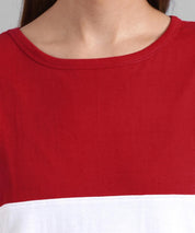 KOTTY Colorblock Women Round Neck Multicolor T-Shirt 
