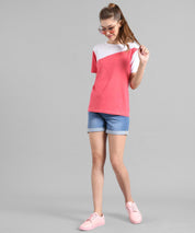 KOTTY Colorblock Women Round Neck Multicolor T-Shirt 