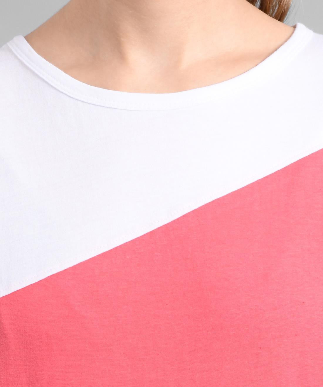 KOTTY Colorblock Women Round Neck Multicolor T-Shirt 