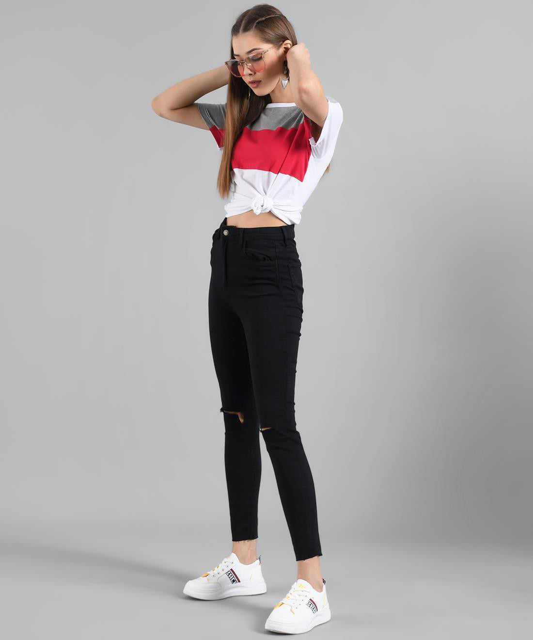 KOTTY Women's T-shirt With Mask