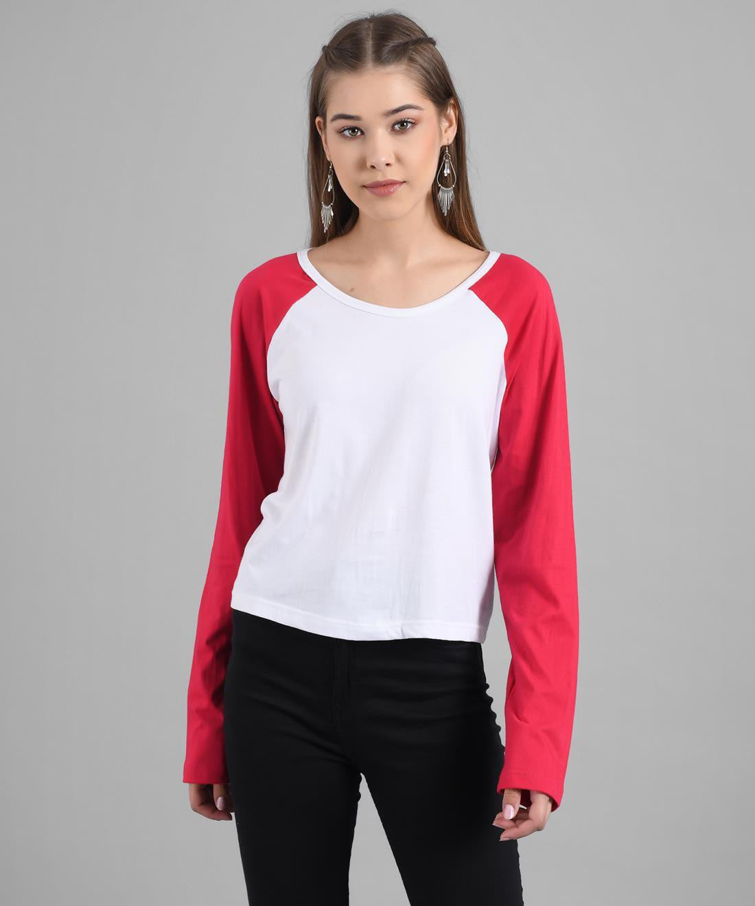 KOTTY Solid Women Round Neck Red T-Shirt 