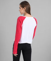 KOTTY Solid Women Round Neck Red T-Shirt 