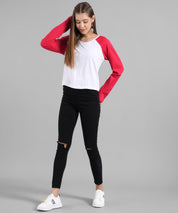 KOTTY Solid Women Round Neck Red T-Shirt 