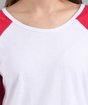 KOTTY Solid Women Round Neck Red T-Shirt 