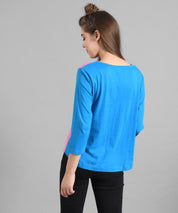 KOTTY Colorblock Women Round Neck Multicolor T-Shirt 