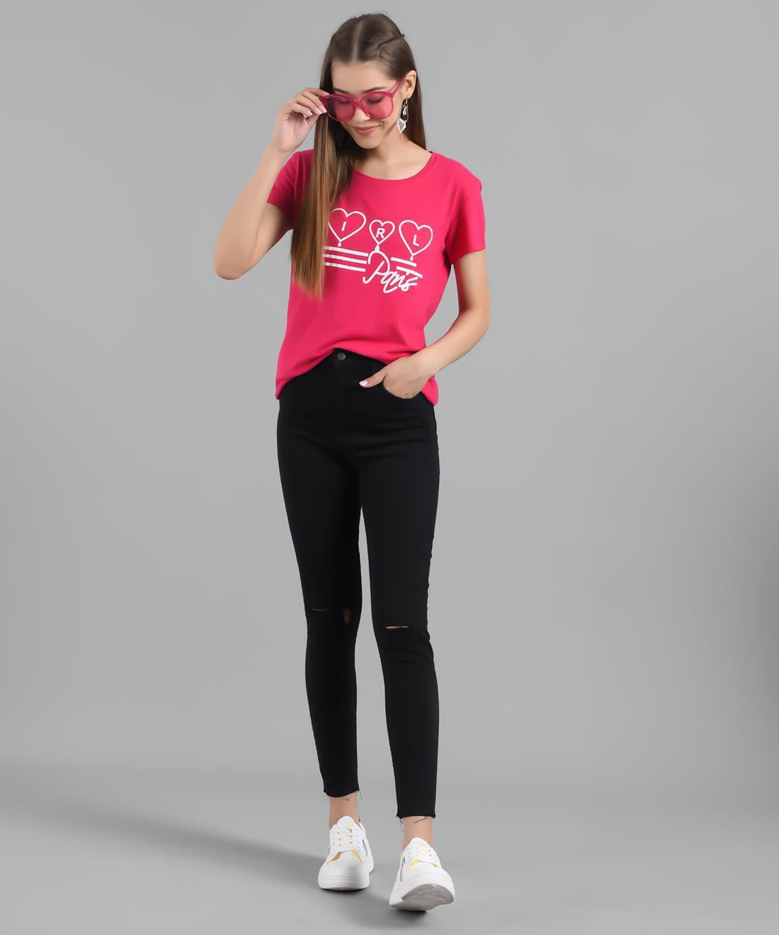 KOTTY Women's T-shirt With Mask