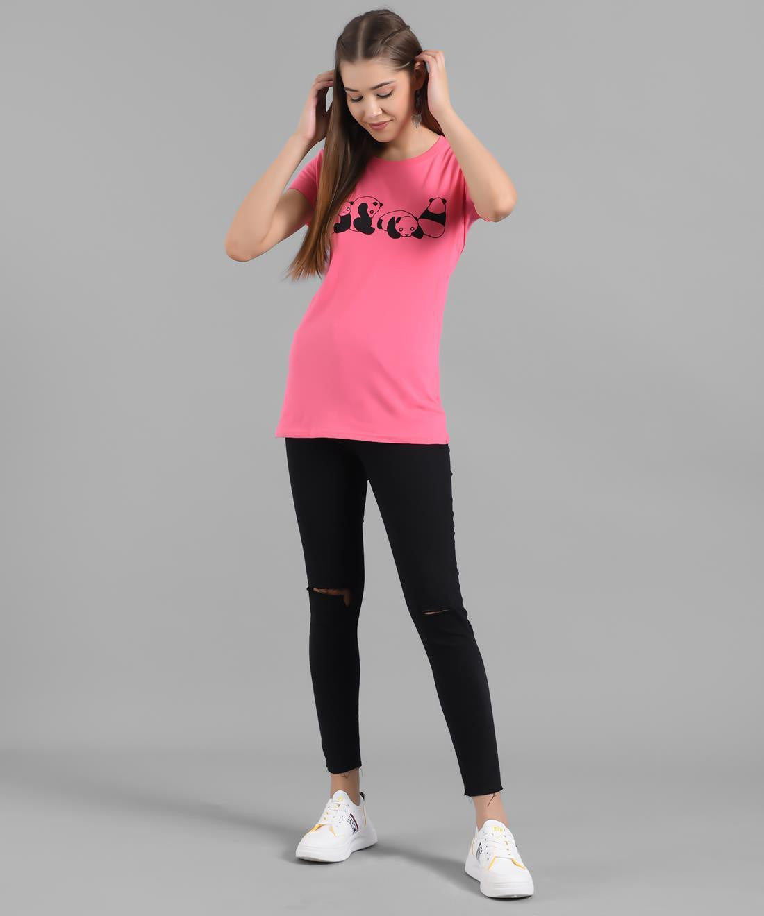 KOTTY Women's T-shirt With Mask